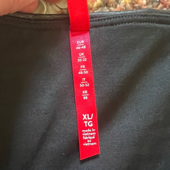 SPANX Moto Faux Leather Leggings Shaping Pants Black Women’s X-Large - Picture 4 of 13